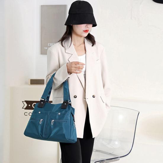 Женская сумка через плечо с несколькими карманами и отделением для ноутбука, устойчивая к брызгам, легкая сумка-тоут для работы и путешествий