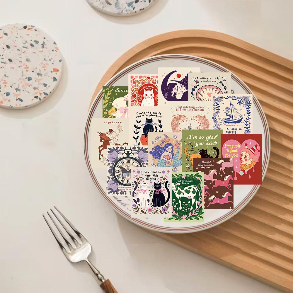 50/100PCS Weird Inspirational Sticker Aesthetic Motorcycle Funny Phone Laptop Luggage Creative Coffee Skateboard Car Stickers