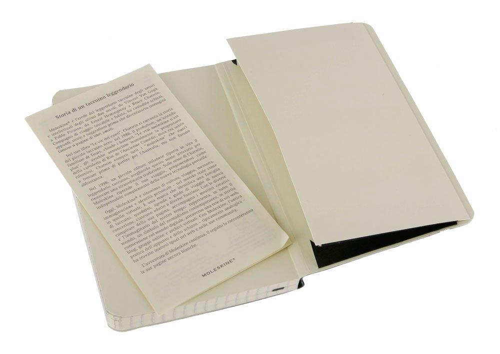 Классический блокнот Moleskine, Мягкая обложка, В клетку, Карманный размер (9см х 14см), Черный, QP612