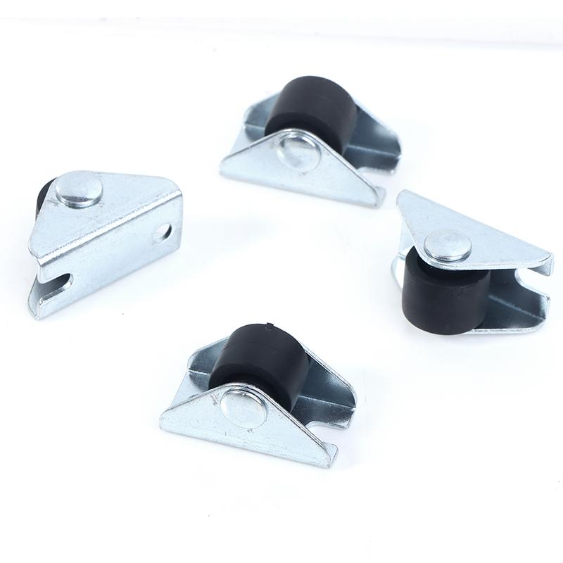 4 шт., 0,5 дюйма, мебельные прямые колеса, направляющие ролики, лоток для ящика, аксессуары, мусорный бак, ящик для хранения, корзина для белья, ролик