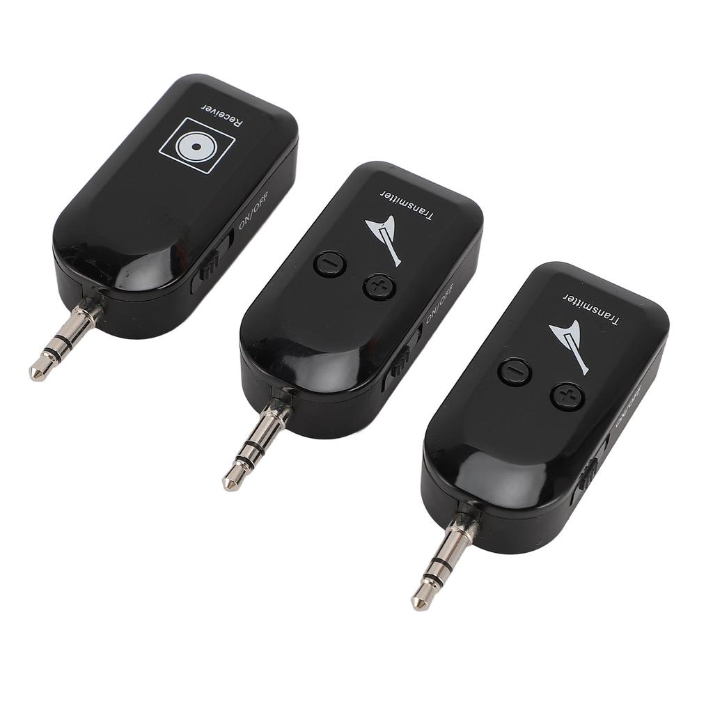 1 to 2 Wireless Guitar Transmitter Receiver 3.5MM 6.35MM Wireless Guitar Pickup for Performance Stage Studio