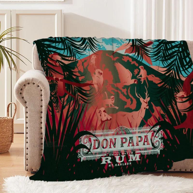 Плед Don Papa Rum Wine Art Patterns Животные Фланелевый Плед Уютное Ленивое Покрытие для Дивана Плед Супер Мягкая Простыня Матрасы
