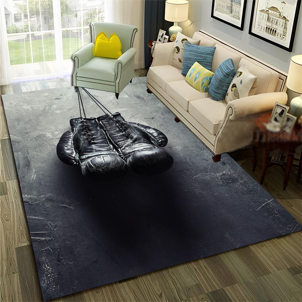 HD Боксерский бой HD Боксерские перчатки 3D Ковер для дома Гостиная Спальня Диван Придверный коврик Декор, Детский ковер Нескользящий коврик для пола