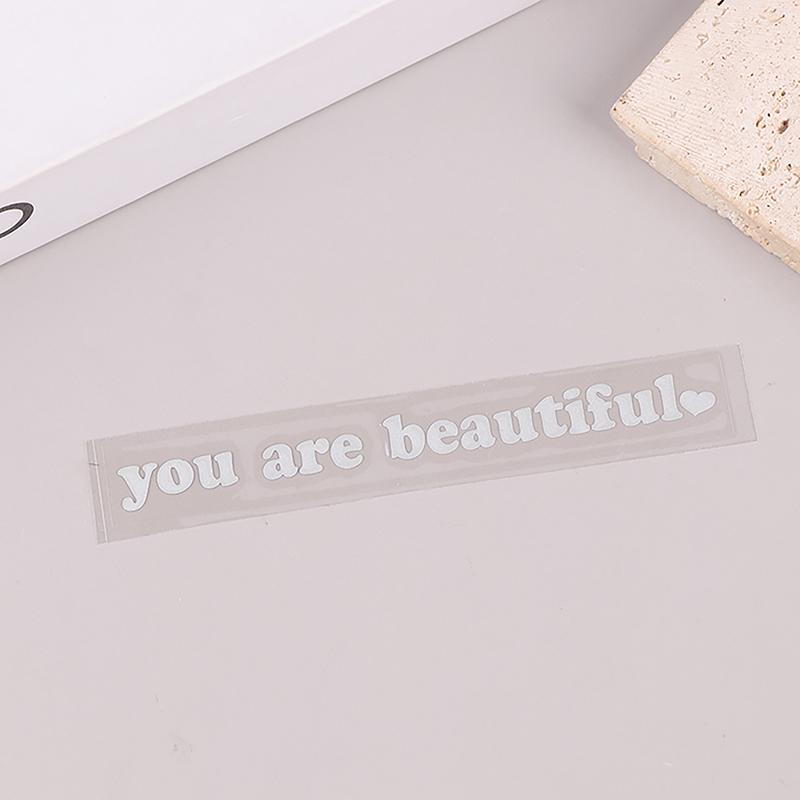 Наклейки на автомобиль You Are Beautiful Декор интерьера Наклейки на зеркало заднего вида Креативные спортивные виниловые наклейки из ПВХ