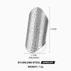 LATS Multiple Styles Stainless Steel Geometric Texture Wide Rings for Women Men Irregular Gold Wedding Ring Punk Jewelry