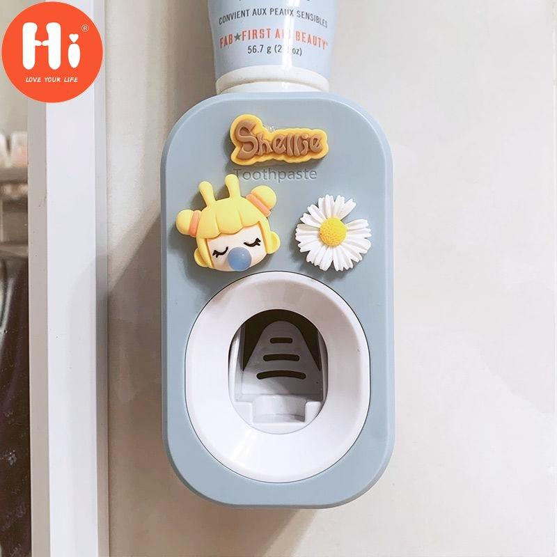 Автоматический дозатор зубной пасты с героями мультфильмов, милые соковыжималки, набор аксессуаров для ванной комнаты, держатель для зубных щеток, товары для ванной комнаты