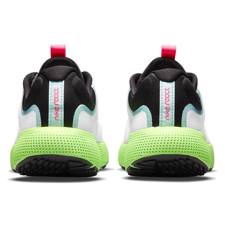 Nike Женские кроссовки React Escape Run Белые Вольт Гипер-розовый Ярко-манговый DJ5929-100