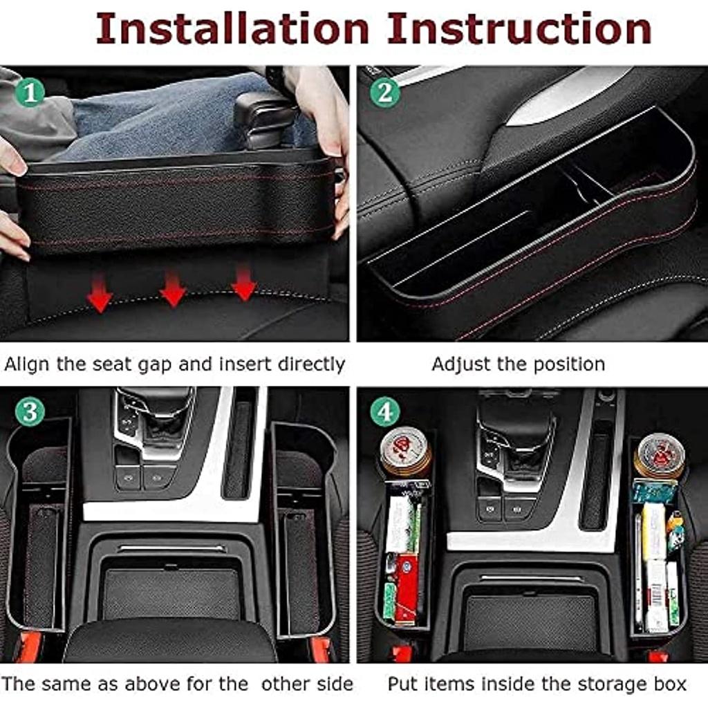 Наполнитель зазора в автомобильном сиденье, 2 упаковки, многофункциональный органайзер для автомобильного сиденья с подстаканником, боковой органайзер для автомобильной консоли для мобильных телефонов, кошельки, ключи, монеты, карты Passe