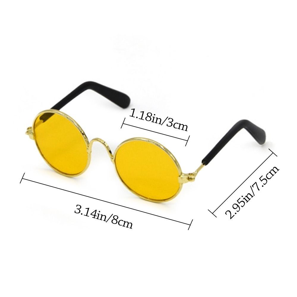 Разноцветные плюшевые очки для кукол Лабубу в круглой оправе, аксессуары для кукол Лабубу, игрушки для кукол