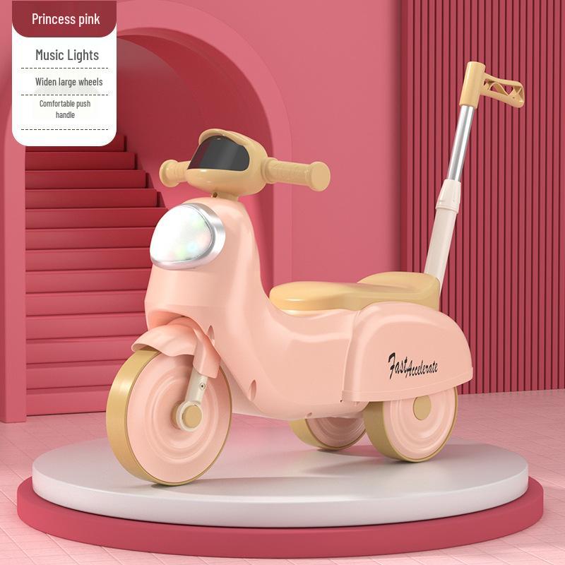 Foot-Powered Kids' Ride-On Tricycle Scooter