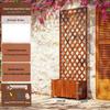 Lion Search Anti-Corrosion Wood Garden Trellis Planter Box