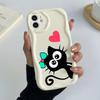 LZ11 Cat Cute Art Design Clear Soft Wave Phone Cases for Samsung S24 S23 Ultra S20 A54 A14 A52s A51 Huawei Honor 90 Realme OPPO Protection Back Cover