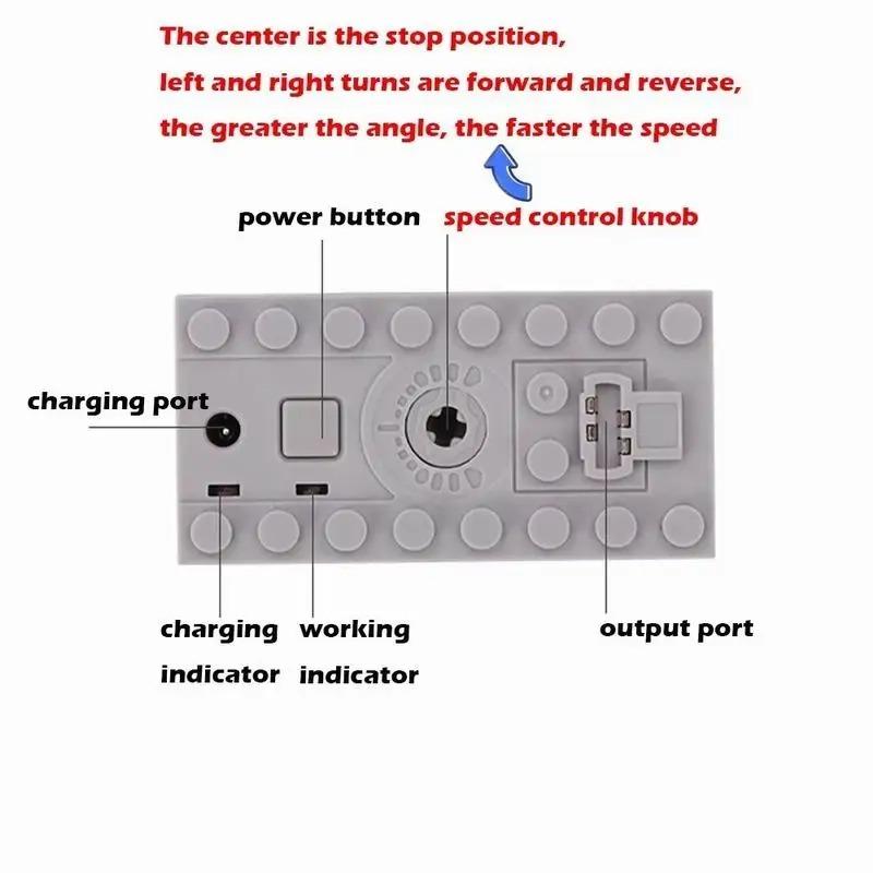 MOC Высокотехнологичные Детали Перезаряжаемый Литиевый Аккумуляторный Блок Батарей Блоки Инструмент Питания Для Мотора Машины/Поезда PF Строительные Кирпичи Аксессуары Игрушек