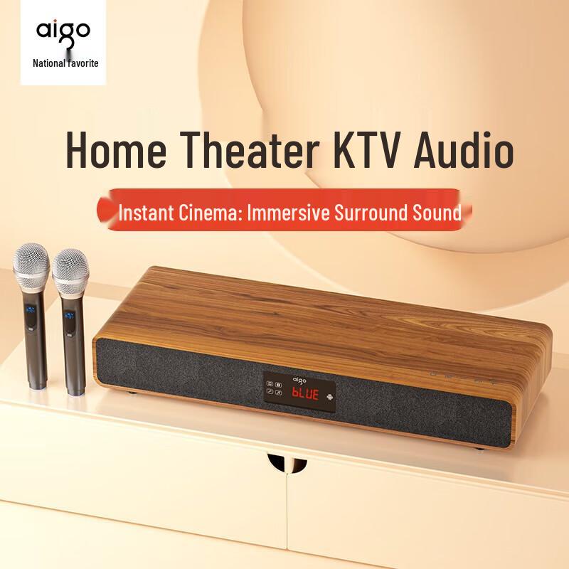 Домашняя KTV звуковая панель Aigo T108, китайская вилка (адаптер в комплекте) (Китайская версия)