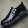 Men's Formal and Casual Business Shoes, Soft Sole Anti Slip, Plus Size Simple Single Shoe