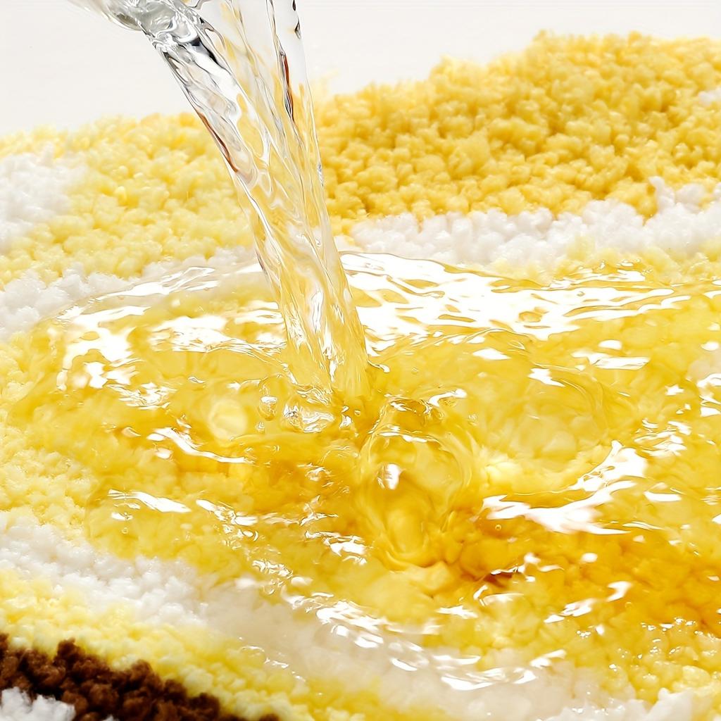 Ultra-Soft Fruit Pattern Bath Mat - Non-Slip, Absorbent & Machine Washable Rug for Shower, Bathtub, and Sink - Perfect Christmas Gift, Christmas Decor