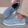 New Fashion Sneakers Mesh Soft Sole Breathable Casual Lace Up Shoes Versatile Daily Round Toe Couple Running Shoes Hot Selling