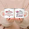 Best Godmother Print Mugs Creative Coffee Cups Drinks Water Milk Cup Enamel Mug Retro Home Handle Drinkware Gifts for Godmothers