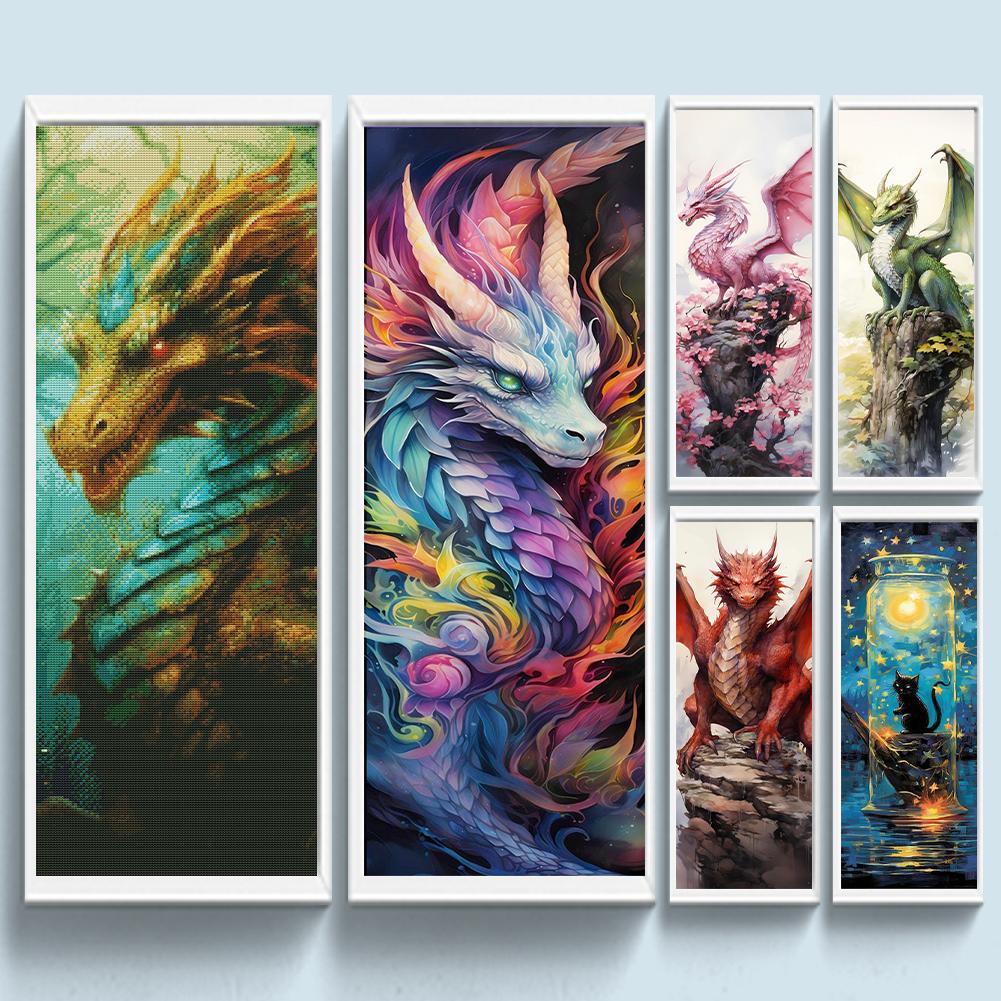 EY# Полная вышивка Эко-хлопковая нить 11CT Печатный набор для вышивки крестом с изображением животных Искусство