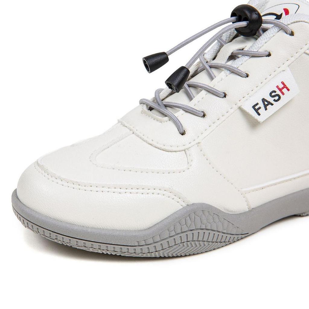 [Customized] New Autumn Lightweight Student Casual Shoes Women's Middle Help Versatile Little White Shoes Wear-resistant Women's Sports Shoes