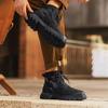 Ретро мужские ботильоны Водонепроницаемые повседневные кожаные ботинки Высокие ботинки для мужчин Нескользящие рабочие ботинки