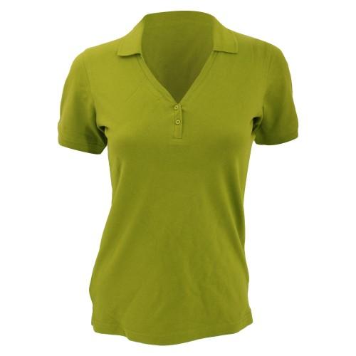 Kustom Kit Ladies Sophia Comfortec® V-Neck Short Sleeve Polo Shirt