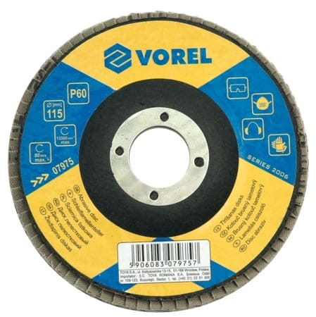 Vorel Flap Wheel 125Mm P120 For Angle Grinder