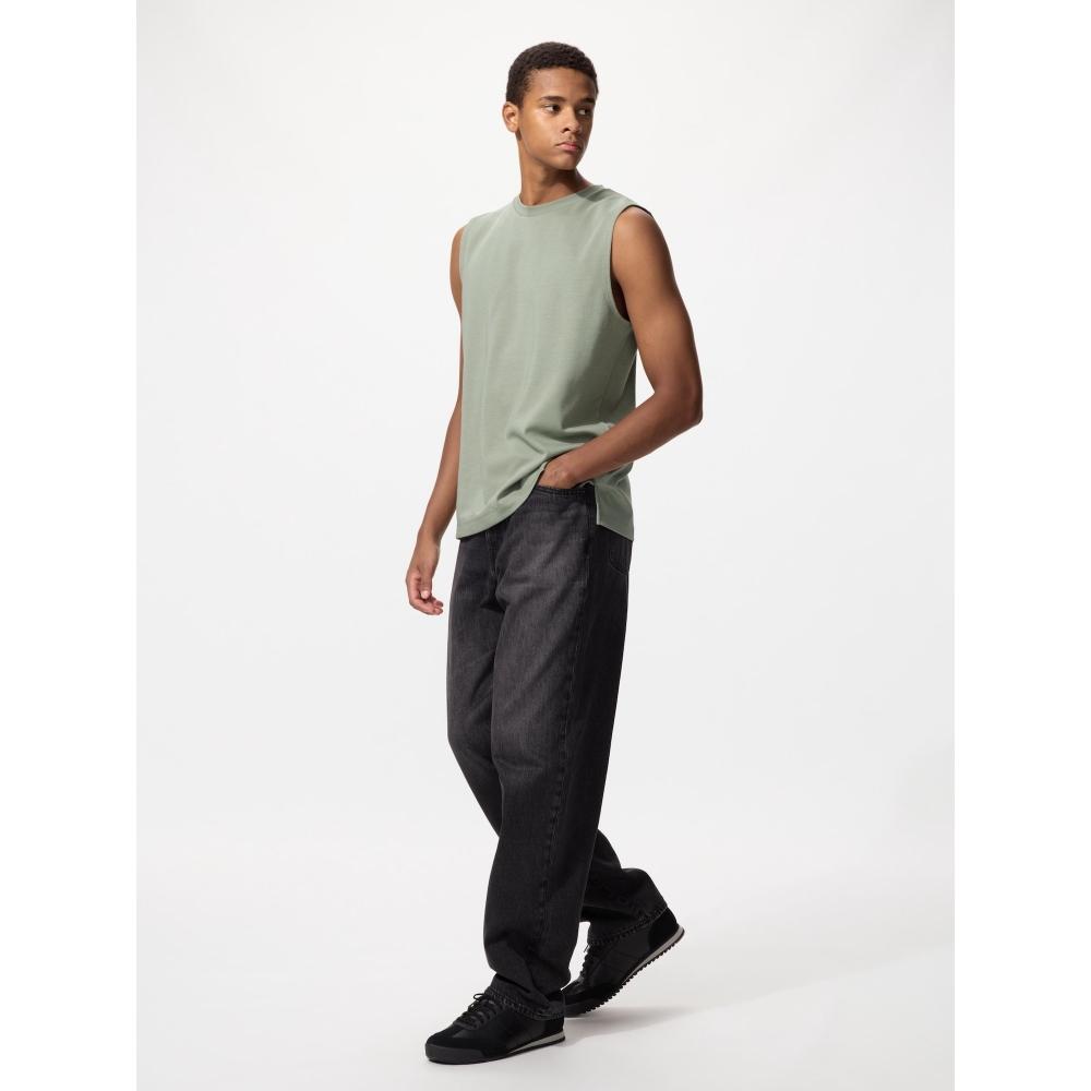 Uniqlo Японская хлопковая майка Air Rhythm без рукавов