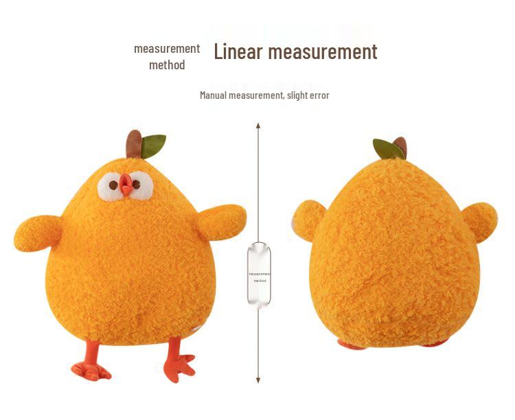 Orange Dumpling Plush: Cute Little Yellow Chicken Doll