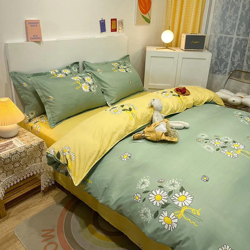 Мягкий пододеяльник, простыня, наволочка, комплект постельного белья с рисунком Love Hear