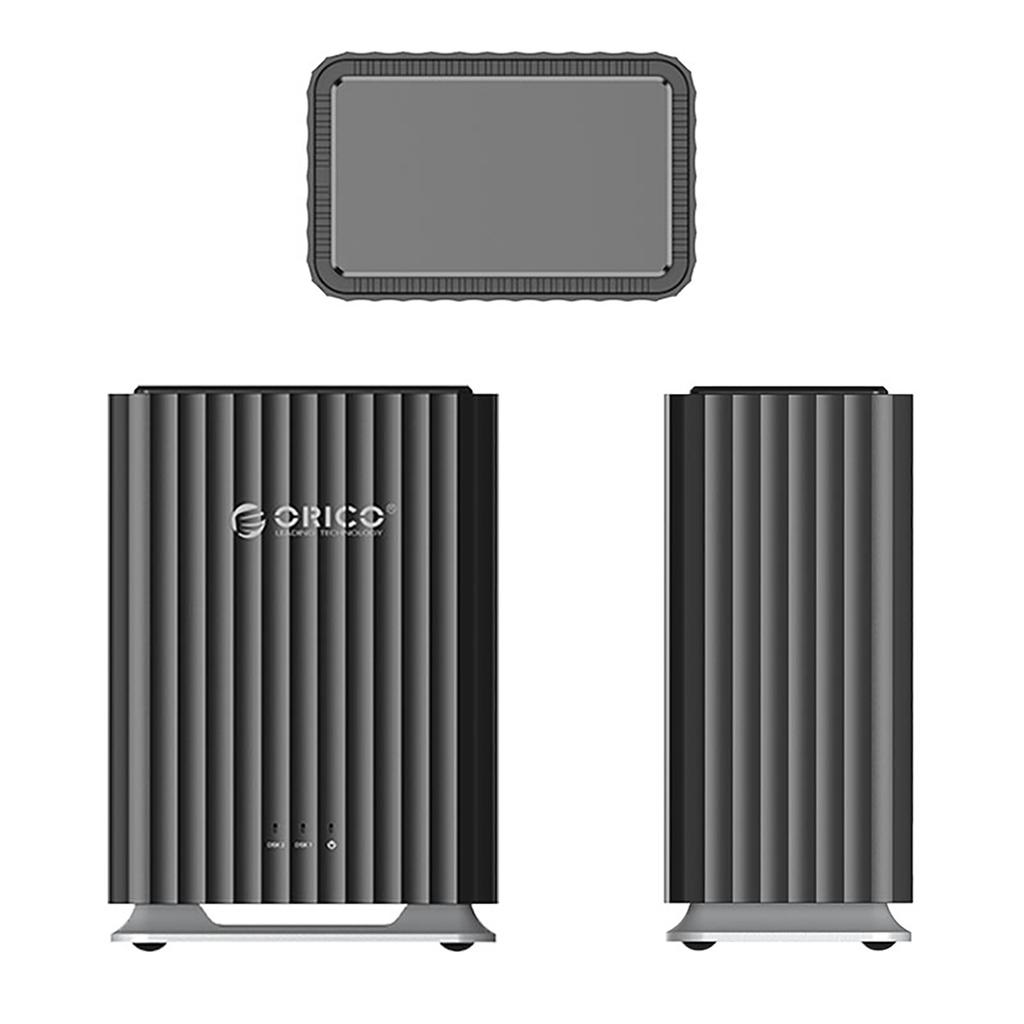 9728C3 Case for 2 x 2.5'' HDD / SSD / 3.5'' HDD - Black