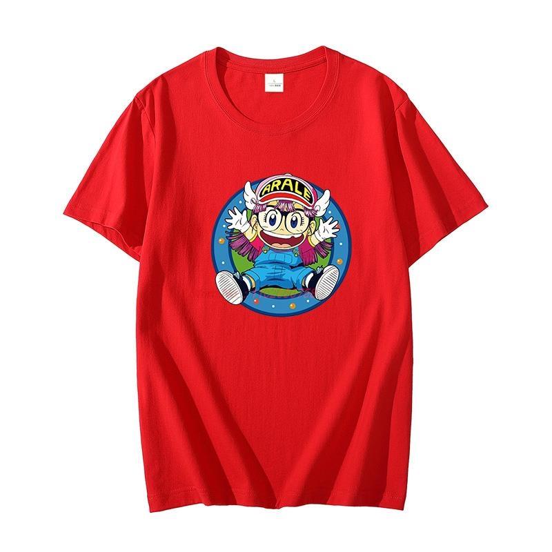 Summer Cotton Tshirt Arale Norimaki Happy Dr Slump Japanese Unisexga Harajuku Graphic T Shirts Short Sleeve Tshirts Unisex Clothing
