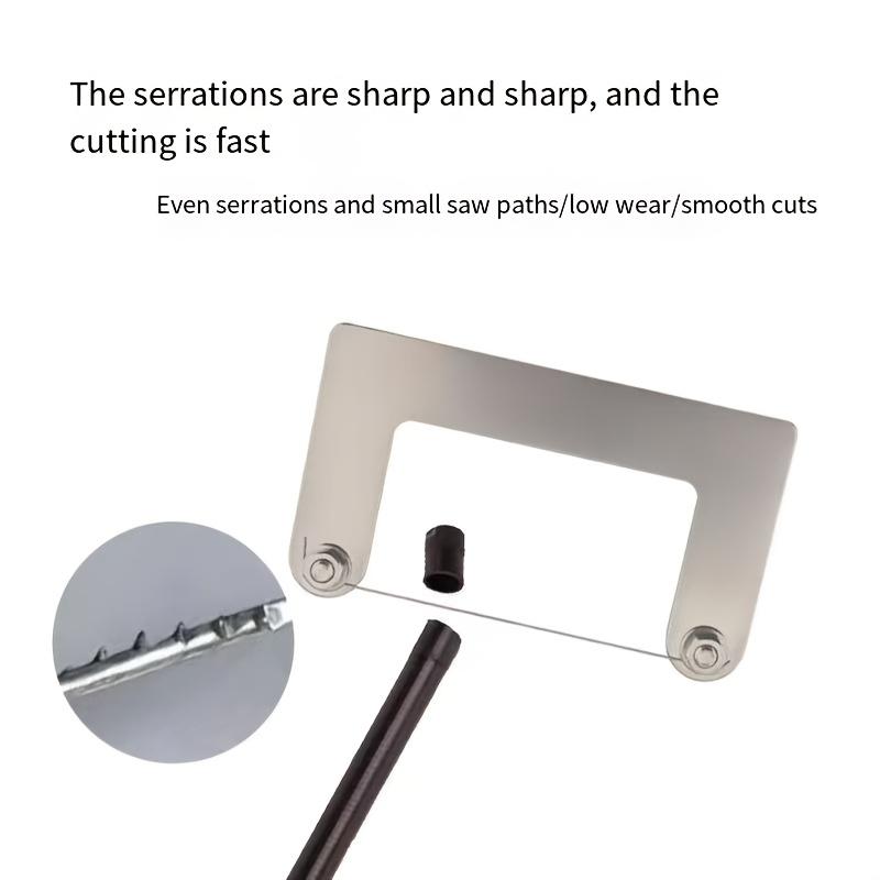 Portable Handheld Metal Wire Cutter Precision Cutting Tool for Wood Plastic Carbon Fiber Tube DIY Stainless Steel Mini Wire Saw