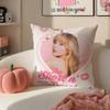 Modern Pop Beautiful Singer SSabrina Carpenter Cushion Cover Pillowcase Short Plush Invisible zipper Room Sofa Cushion Cover