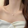 Женское ожерелье с подвеской из одной жемчужины, нишевая цепочка на ключицы, цепочка на шею с юбкой