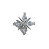 Hot-selling Copper Inlaid Zircon Starburst Brooch Cardigan Anti-exposure Button Cross Accessory Collar Pin