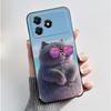 Чехол для телефона ZTE Blade A36 Чехол Z2472 Эстетичный Роскошный Милый Крутой Для Мальчиков Девочек Черный Матовый Мягкий Силикон Защитная Задняя Крышка