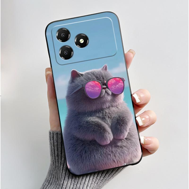 Чехол для телефона ZTE Blade A36 Чехол Z2472 Эстетичный Роскошный Милый Крутой Для Мальчиков Девочек Черный Матовый Мягкий Силикон Защитная Задняя Крышка