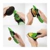 Нож для авокадо 3 в 1 - NO NAME - Зеленый - Современный - Удаление косточки - Слайсер