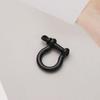 Outdoor Screw Joint Connector Shackle Fob Keychain Hook Solid Carabiner Key Ring D Bow Staples
