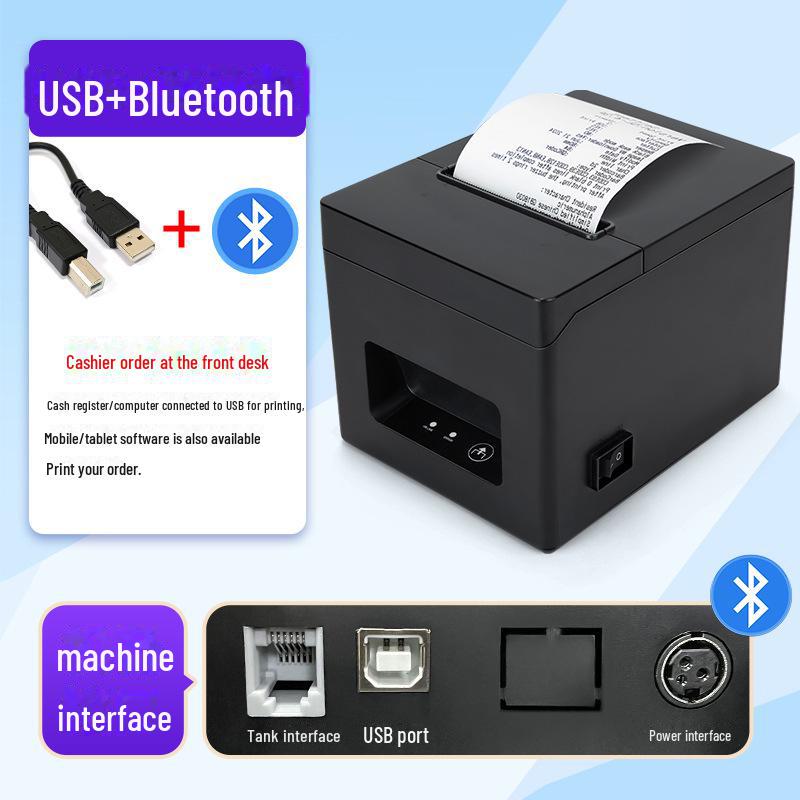 Термопринтер чеков Bluetooth Dongwei 80A - 80 мм, Кухня и ресепшн, Машина для печати билетов на стойку.