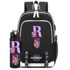 2Pcs/set Cartoon Backpack Large Capacity Bookbag With 750ml Water Bottler Laptop Student Boy Girl School Bag Travel Bag Kid Gift