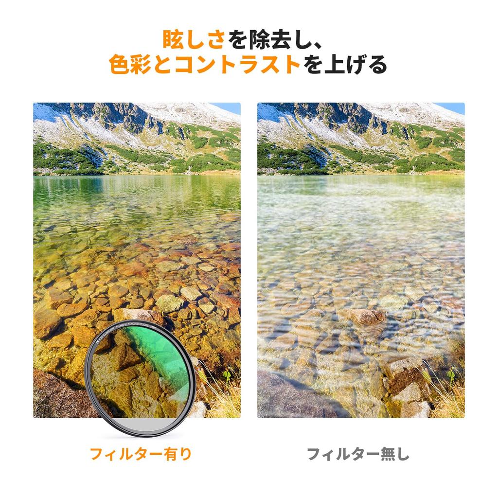 Concept 67mm Magnetic Adapter Ring CPL ND8 ND64 Magnetic Lens Cap Set ND Filter PL Filter Magnetic Adsorption Easy To Install Filter Case Included