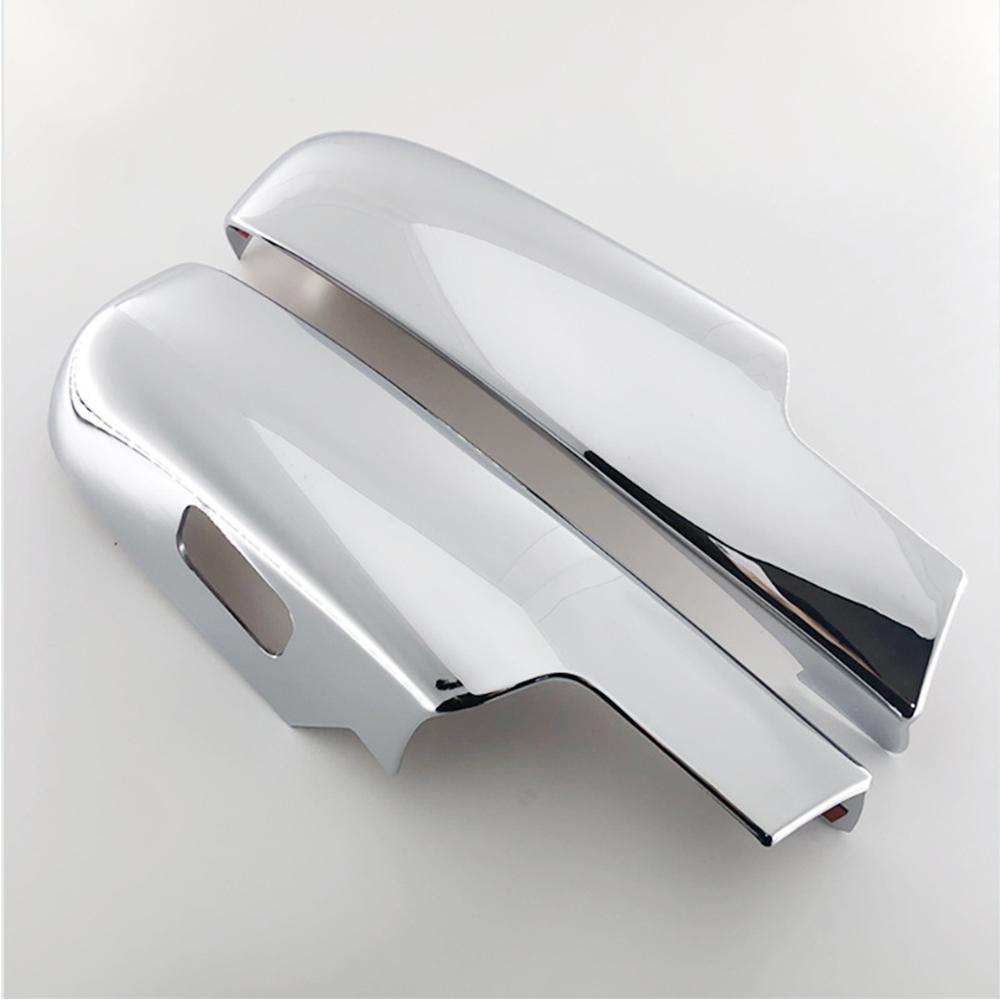 1 Pair Silvery Lower Mirror Cover For Chevy Silverado GMC Sierra Tahoe Yukon