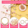 544Pcs Unique Keychain Making Kit Versatile Effortless Assembly DIY Bag Charm Kit for Beginners and Advanced Crafters
