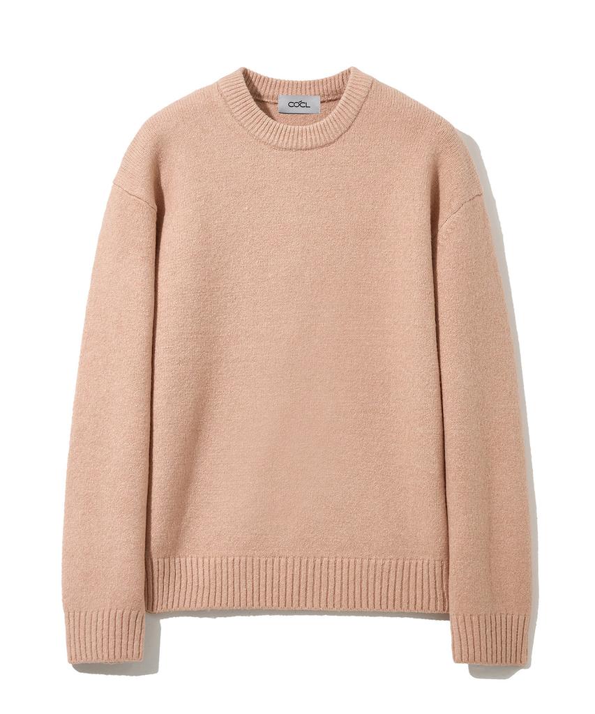 COSTUME O’CLOCK Plain Round Heavy Knit Pullover 11 Color Cooskt067 (A Type)