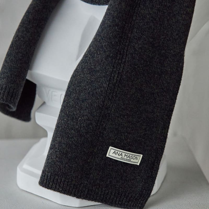 ANA MAISON Deep forest Premium Cashmere daily muffler [KMM-DforestNavy]