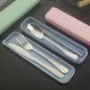 Portable Stainless Steel Cutlery Suit with Storage Box Chopstick Fork Spoon Knife Travel Tableware Set Camping Cutlery