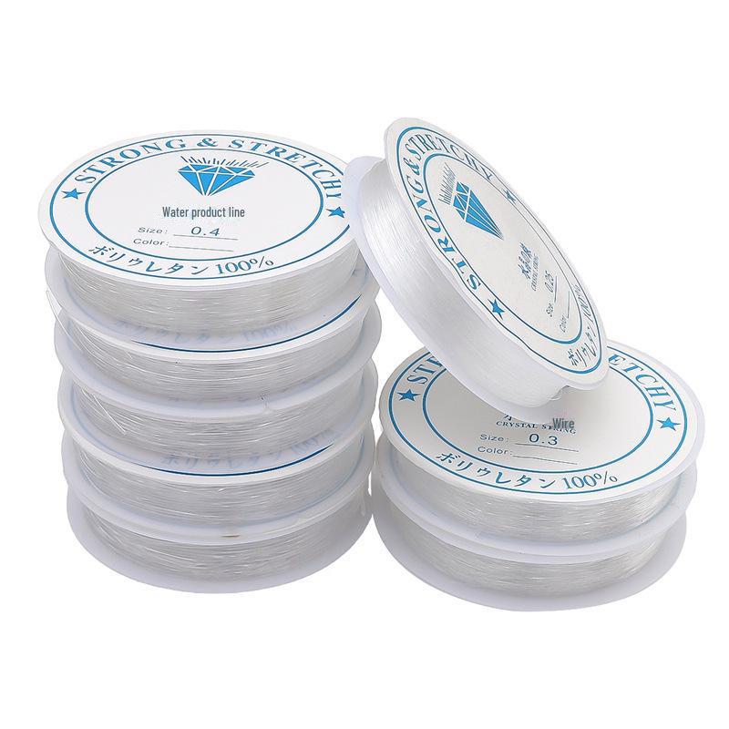 Прозрачная неэластичная кристальная леска для самостоятельного изготовления бисера и аксессуаров для ювелирных изделий