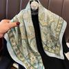 Роскошный шелковый шарф с принтом пейсли из сатина, богемная многофункциональная шаль, высококачественная бандана, головной платок, для поездок на работу, путешествий, декоративный